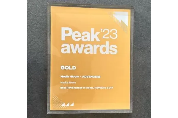 GOLD βραβείο στα Peak Performance Awards για τη Media Strom