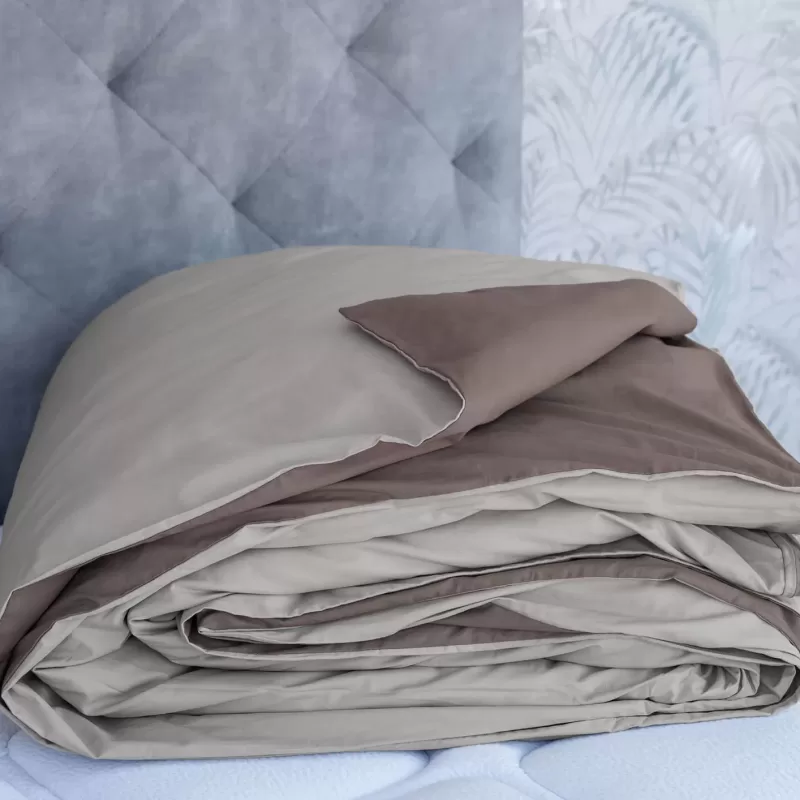 ΠΑΠΛΩΜΑΤΟΘΗΚΗ DOUBLE FACE COZY LIFE 260Χ240 BEIGE - BROWN