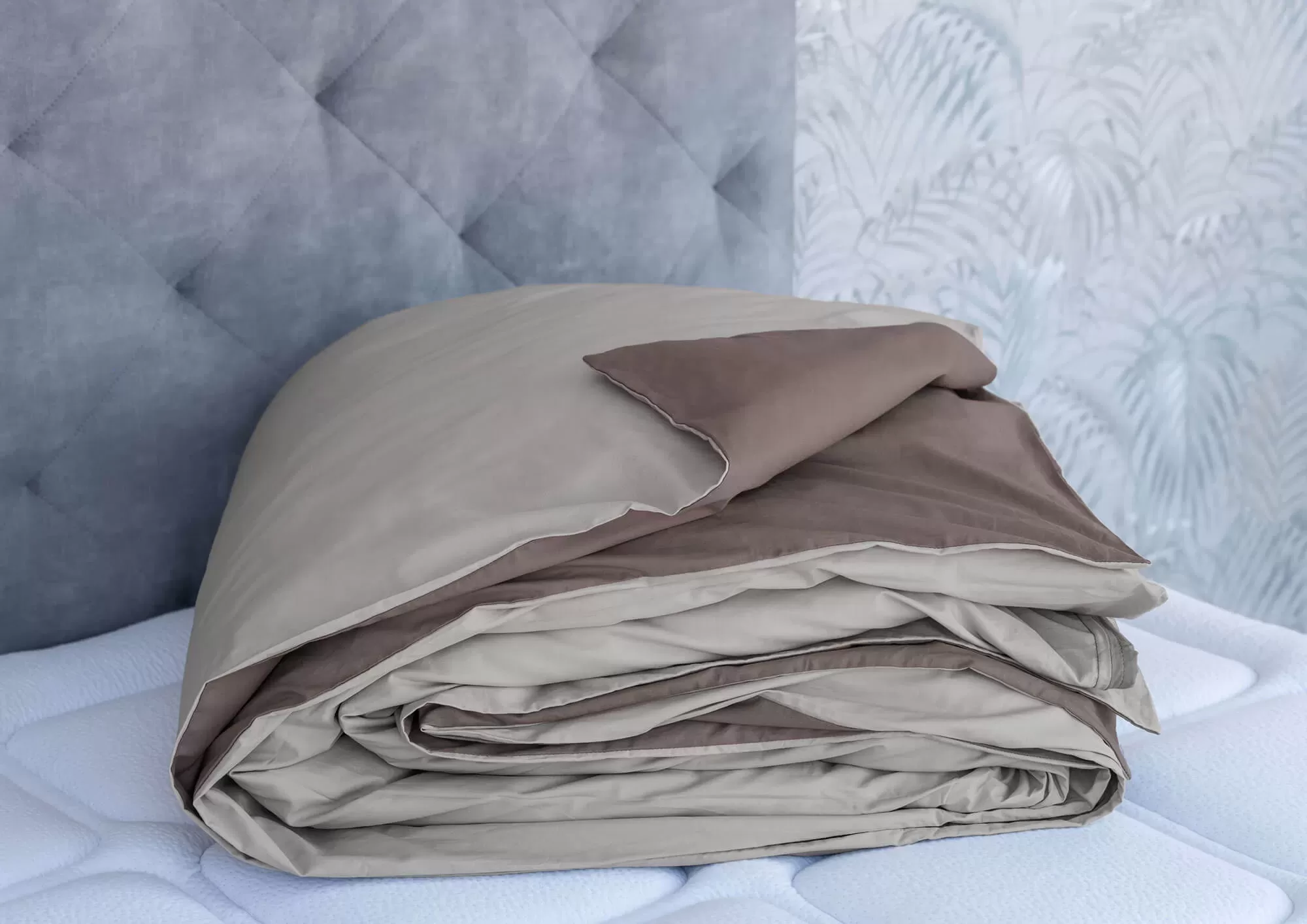 ΠΑΠΛΩΜΑΤΟΘΗΚΗ DOUBLE FACE COZY LIFE 260Χ240 BEIGE - BROWN